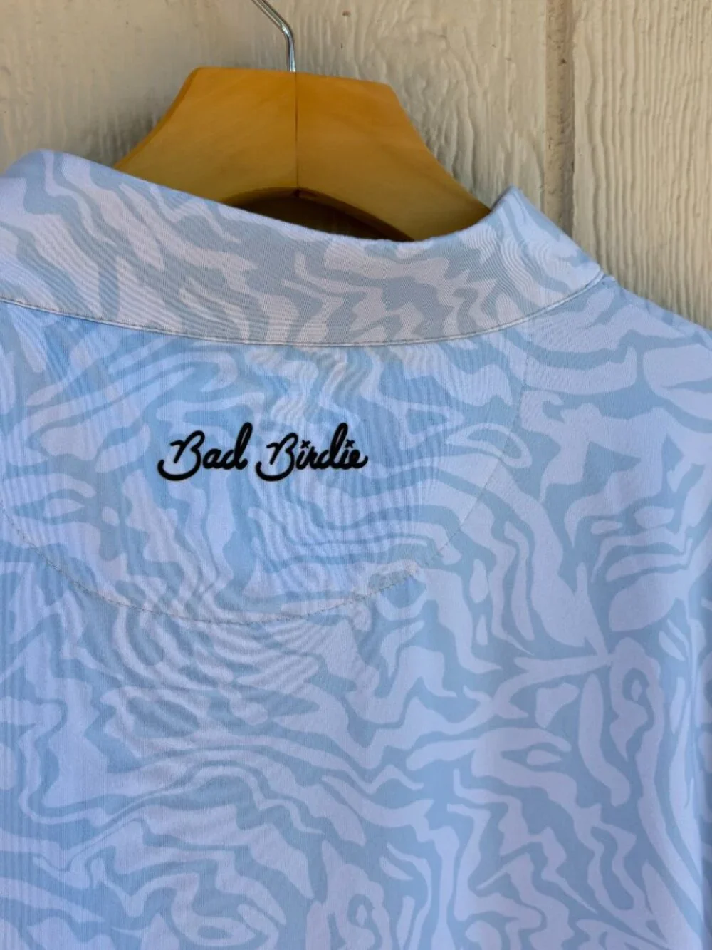 Bad Birdie Golf Drip Tide 1/4 Zip Pullover Sweater Men's 2XL Blue Performance